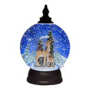 Lighted Spinning Water Globe - Deer in the Forest