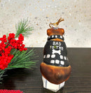 Bulldog Glass Figurine Ornament - Bad to the Bone - Christmas >> Ornaments >> Animals - by Christmas By Krebs - view 3