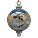 Sapphire Grandeur Blue Ball with Gold Elegance