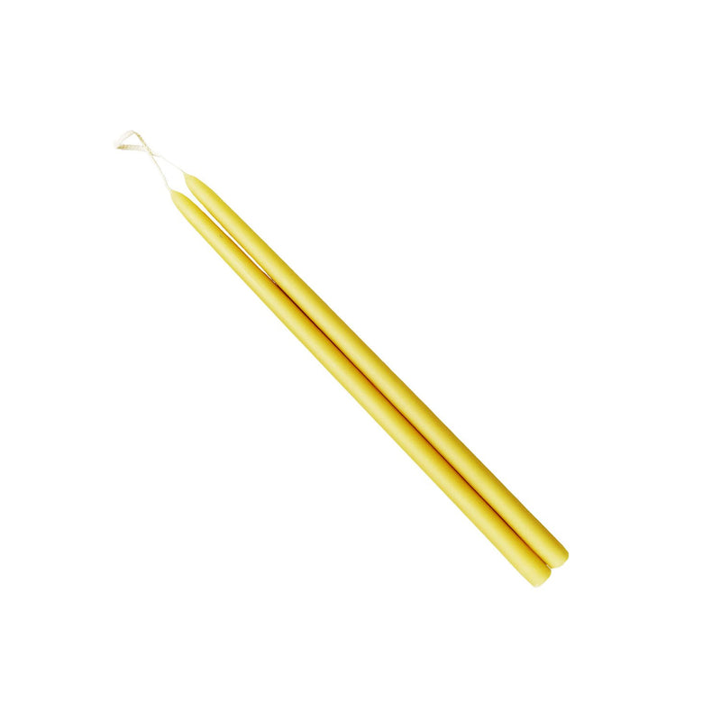 10" Tiny Taper Candles - Natural Beeswax, - The Country Christmas Loft
