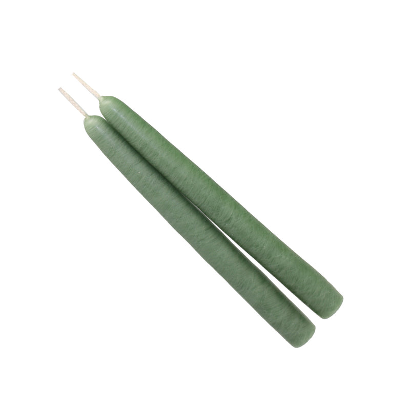 Mole Hollow Taper Pair (Colonial Green) - - The Country Christmas Loft