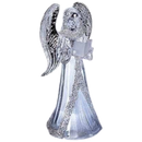 Lighted Acrylic Angel Holding a Book - 8.75 Inch - Christmas >> Figurines - by Roman