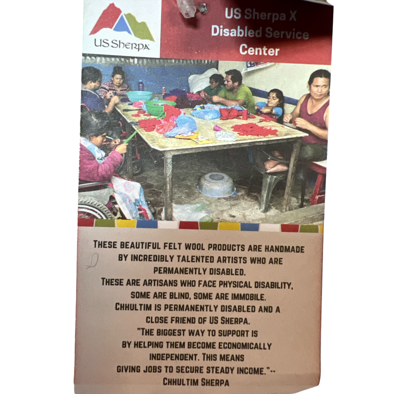 Square Felt Wool Ball Coaster