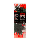 50-Light Miniature Clear Red LED Green Wire Light Set - Christmas >> Lighting - by Kurt Adler - view 4