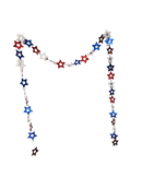 Patriotic Holgraphic Star Garland - 9 Feet