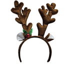 Padded Plush Antler Headband Bopper
