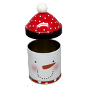 Gift Tin with Pom Pom Hat - Snowman