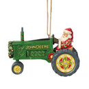 Santa in John Deere Tractor Ornament - Christmas >> Ornaments >> Santa Claus - by Jim Shore - view 2