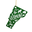 Cutout Metal Vermont Ornament