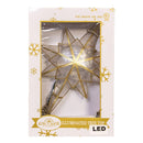 10-Light LED Capiz Star Treetop - 11 Inch - Christmas >> Tree Toppers - by Kurt Adler - view 2