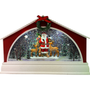 Santa and Reindeer Water Globe