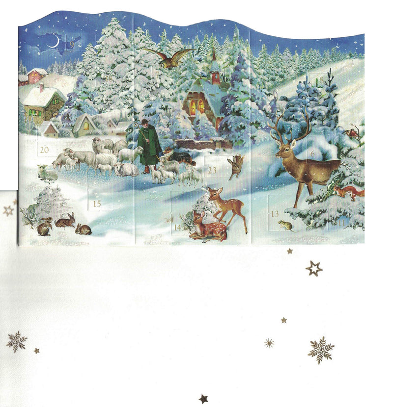 Coppenrath Folding Advent Card With Envelope - Country