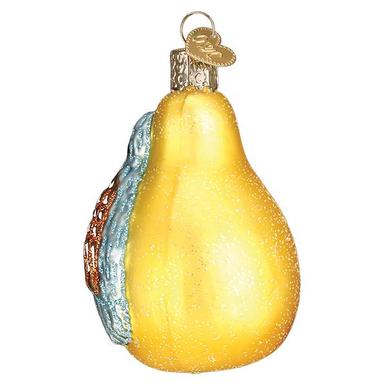 Partridge in a Pear Glass Ornament - The Country Christmas Loft