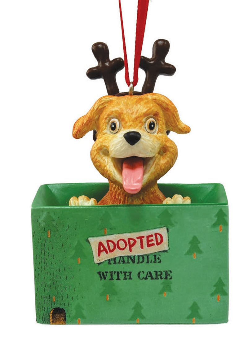 Adopted for Christmas Dog Ornament - The Country Christmas Loft