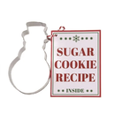 Metal Cookie Cutter with Recipe - Snowman