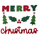 Holiday Window Gel Clings – Merry Christmas Message Set (11 Pieces)