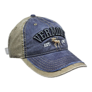2 Tone Embroidered Hat - Vermont 1791 Moose - Sage and Navy