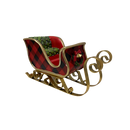 Resin & Metal Holiday Sleigh - Medium