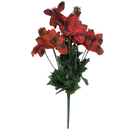 18-Inch Plaid Poinsettia Bush - Home & Living >> Artificial Flowers - by Gerson - view 3