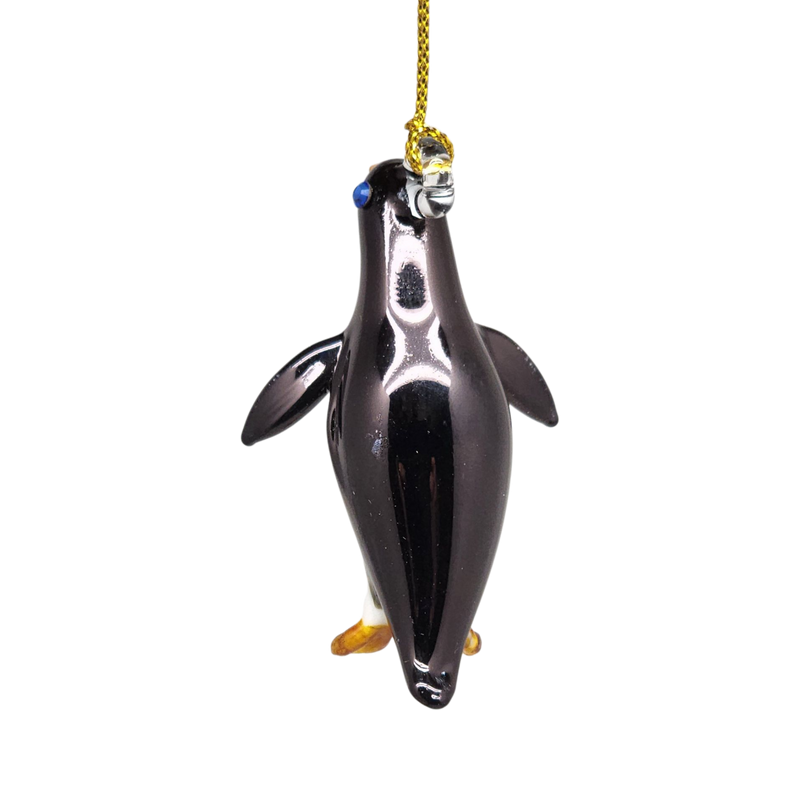 Egyptian Glass Penguin Ornament