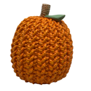 Cable Knit Look Harvest Pumpkins - Orange - Holidays >> Thanksgiving and Harvest - by Gerson