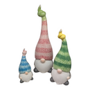 Terracotta Ceramic Gnomes - 3 Piece Set - Home & Living >> Garden - by Gerson