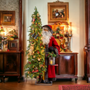 African American Father Christmas - Journey Burgundy - 57 Inch