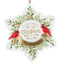 Snowflake Ornament - Our First Christmas as Mr. And Mrs.