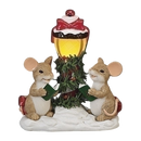 Lighted Mouse Choir Figurine
