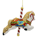 Bellissimo Glass Carousel Horse Ornament