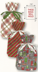 Foil Pull String Gift Bags – Set of 3