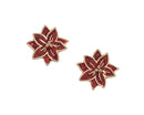 Glitternamel Poinsettias - Earrings