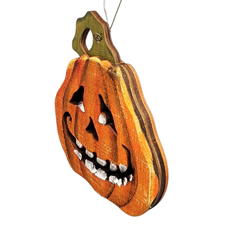 Spooky Smile Pumpkin Ornament