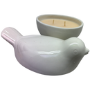 Bird Covered Candle Dish - Fresh Linen - Home & Living >> Candles >> Jar - by Gerson - view 2