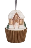 Lighted Gingerbread House Ornament - Victorian