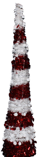 Pop-up Tinsel Tree - 5.5 Feet Tall - - The Country Christmas Loft