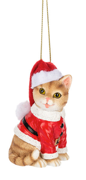 Fleas Navidad Cat Ornament - Orange Tabby