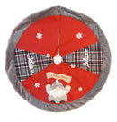 Gnome Embroidered Fleece Tree Skirt - 48 Inch - Red
