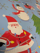 Let It Snow Foil-Accented Window Cling Sheet – Holiday Scene with Die-Cut Characters