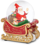 Musical Santa in Sleigh Glitterdome
