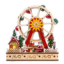 Battery Operated Warm White LED Ferris Wheel With Santa