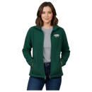 Women’s Full Zip Fleece Jacket – White Fall Leaves Oval Embroidery - Clothing >> Sweatshirts - by Vermont Clothing Company
