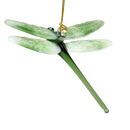 Egyptian Glass Dragonfly Ornament - Green