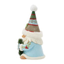 Holiday Gnome with Wreath Figurine