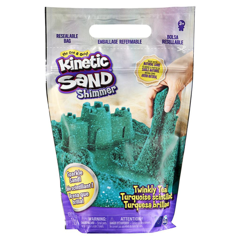 Kinetic Sand Shimmer 2 pound Bag - Twinkley Teal - The Country Christmas Loft
