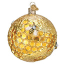 Bee Blessed Round Glass Ornament