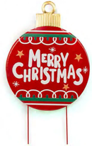 Merry Christmas Ornament Stake - 27 Inch