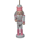 Pink And White Nutcracker Ornament - Set Of 5