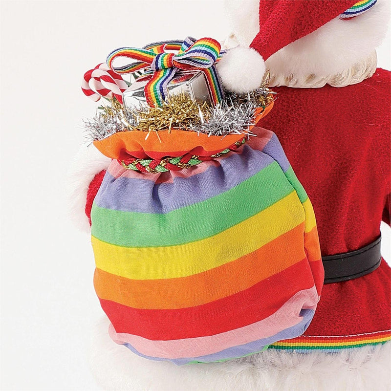 Rainbow Greetings Santa Claus
