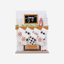 Fireplace Mantle Family of 7 Ornament